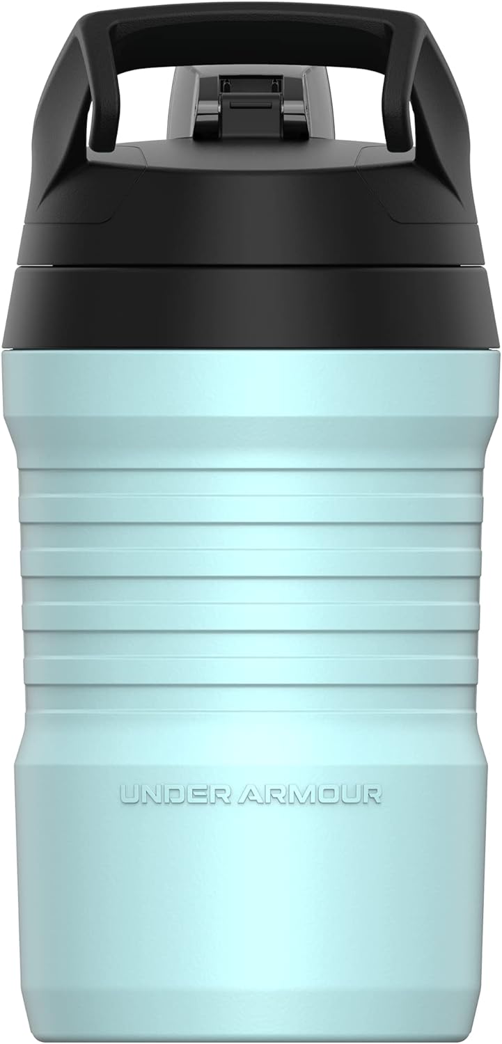 Under Armour UA 32oz Playmaker Jug Breeze Blue Schwarz und Marineblau, Schwarz und Marineblau