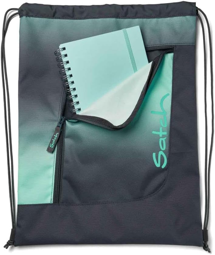 Satch Pack Schulrucksack Set 3tlg. inkl. Schlamperbox und Sportbeutel (Gradient Mint), Gradient Mint