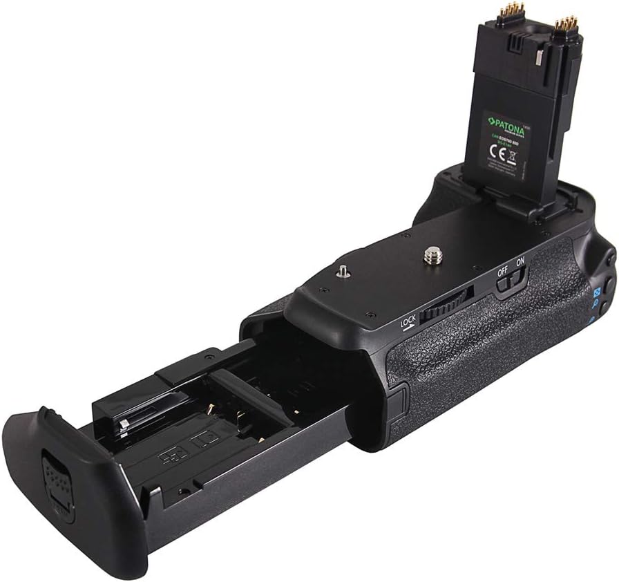 PATONA 1498 - Ersatz für Batteriegriff Canon BG-E14 mit IR-Fernbedienung zu EOS 70D 80D (Batteriefac