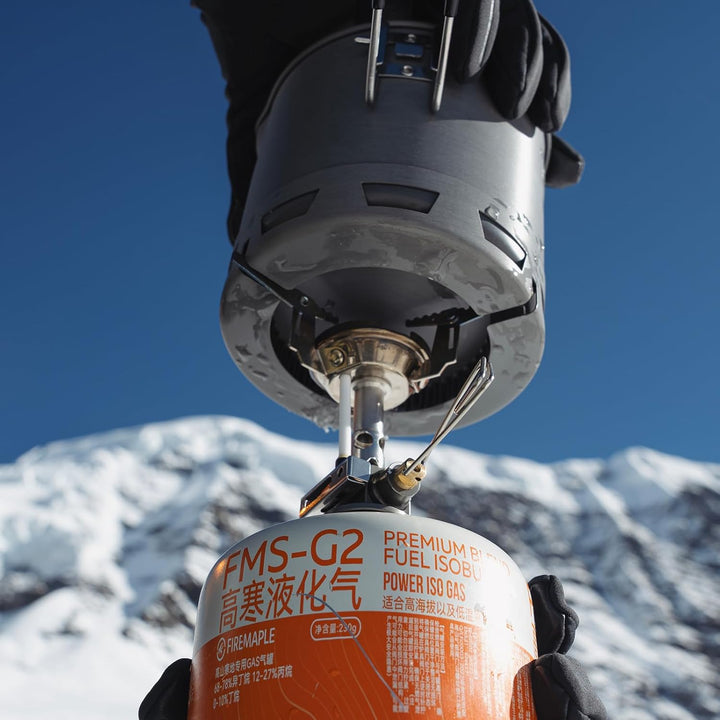 Fire-Maple Petrel G2 750ml Camping Topf Ultraleicht (184,5g) – Faltbarer Kochtopf mit Wärmetauscher