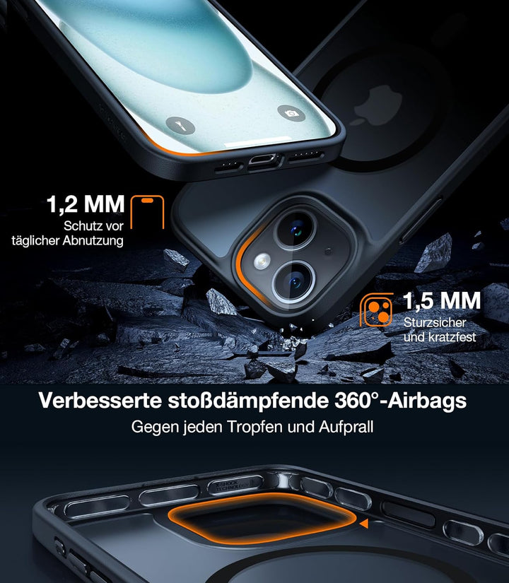 TORRAS [2023 Neu] Magnetisch für iPhone 14 Hülle Stabilste Handyhülle iPhone 14 [Super Stossfest und