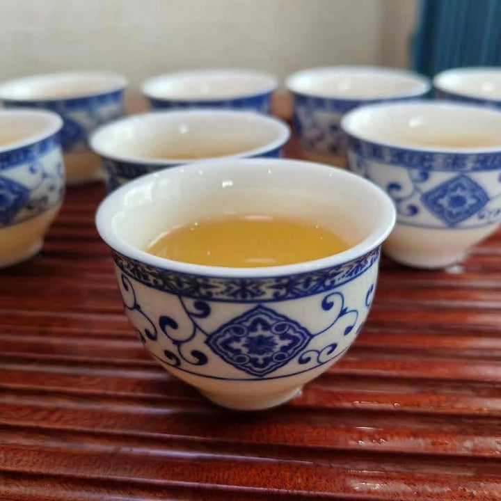 Hochwertige Chinesische Tee-Set-Geschenkbox, Rotierendes Kung Fu Tee-Set, Reines Handfeuern, Mit Rot