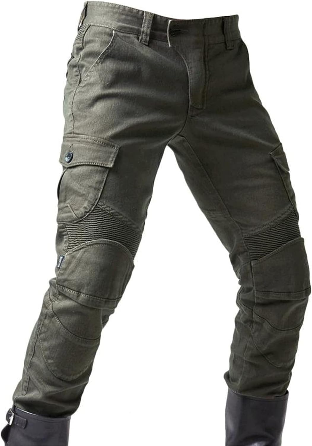 Fashionapple Motorradhose für Herren, Motorradjeans aus atmungsaktivem von hoher Qualität Straight F