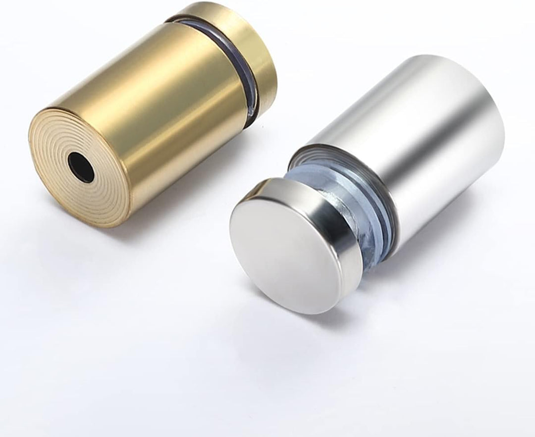 Qrity 20 x Abstandshalter Montagekleinteile Werbeglas Acryl Abstandshalter, Edelstahl, 12X25mm, mit