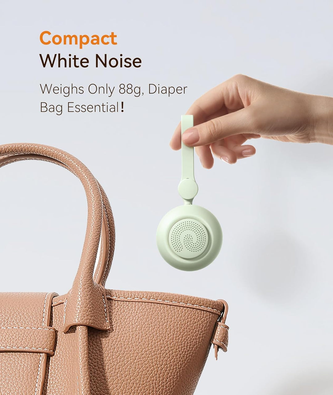 Dreamegg Sleep Lite 1 White Noise Machine Baby - Tragbares Weisses Rauschen Baby mit 19 Klänge, Eins