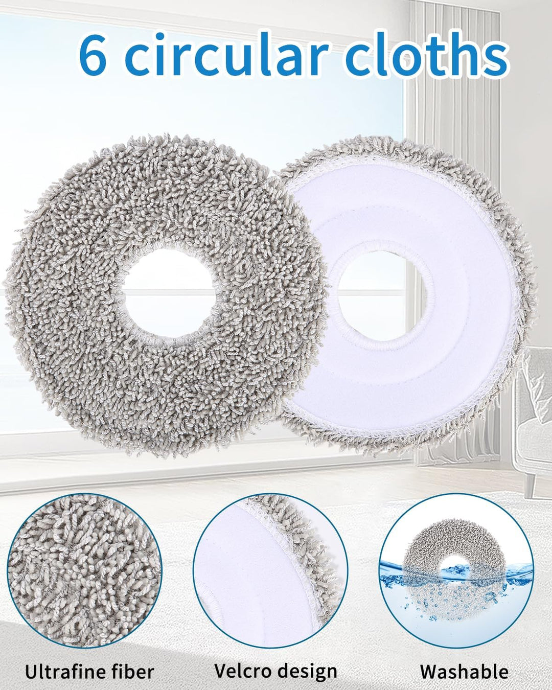 24 Stück Zubehörset für Dreame L10s Pro Ultra Heat, 1 Hauptbürste, 6 Staubbeutel, 6 Tücher, 4 Filter