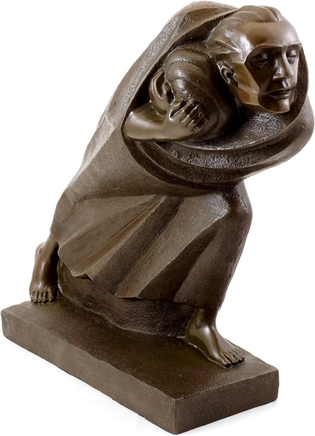 Der Flüchtling (1920) - Ernst Barlach Skulptur Kaufen - Deutscher Expressionismus - Bronzefigur - Wo