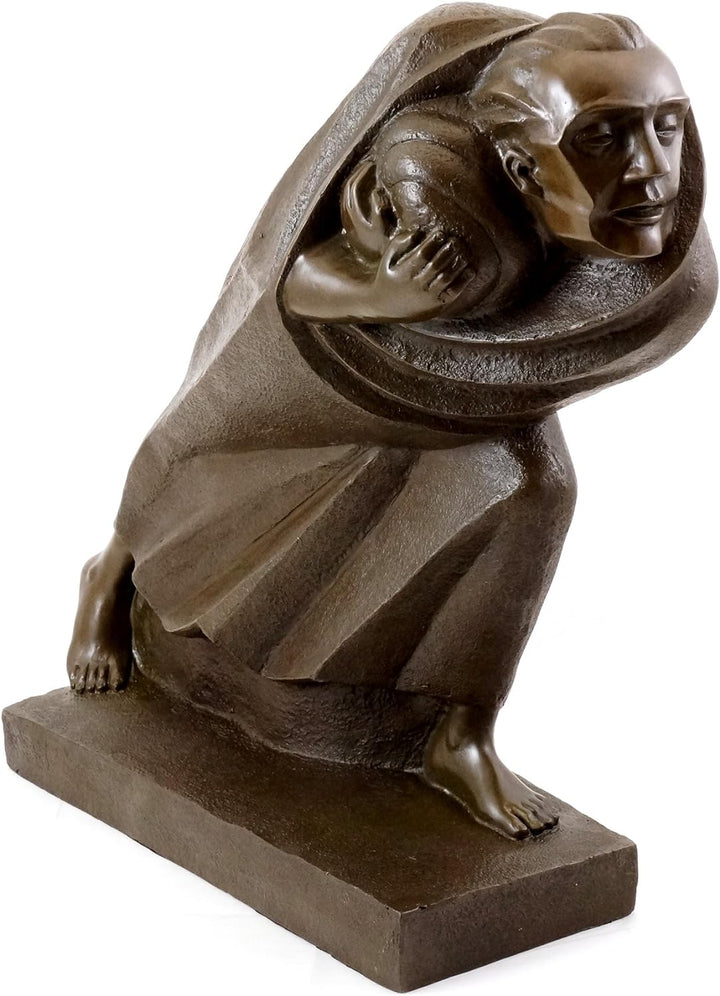 Der Flüchtling (1920) - Ernst Barlach Skulptur Kaufen - Deutscher Expressionismus - Bronzefigur - Wo