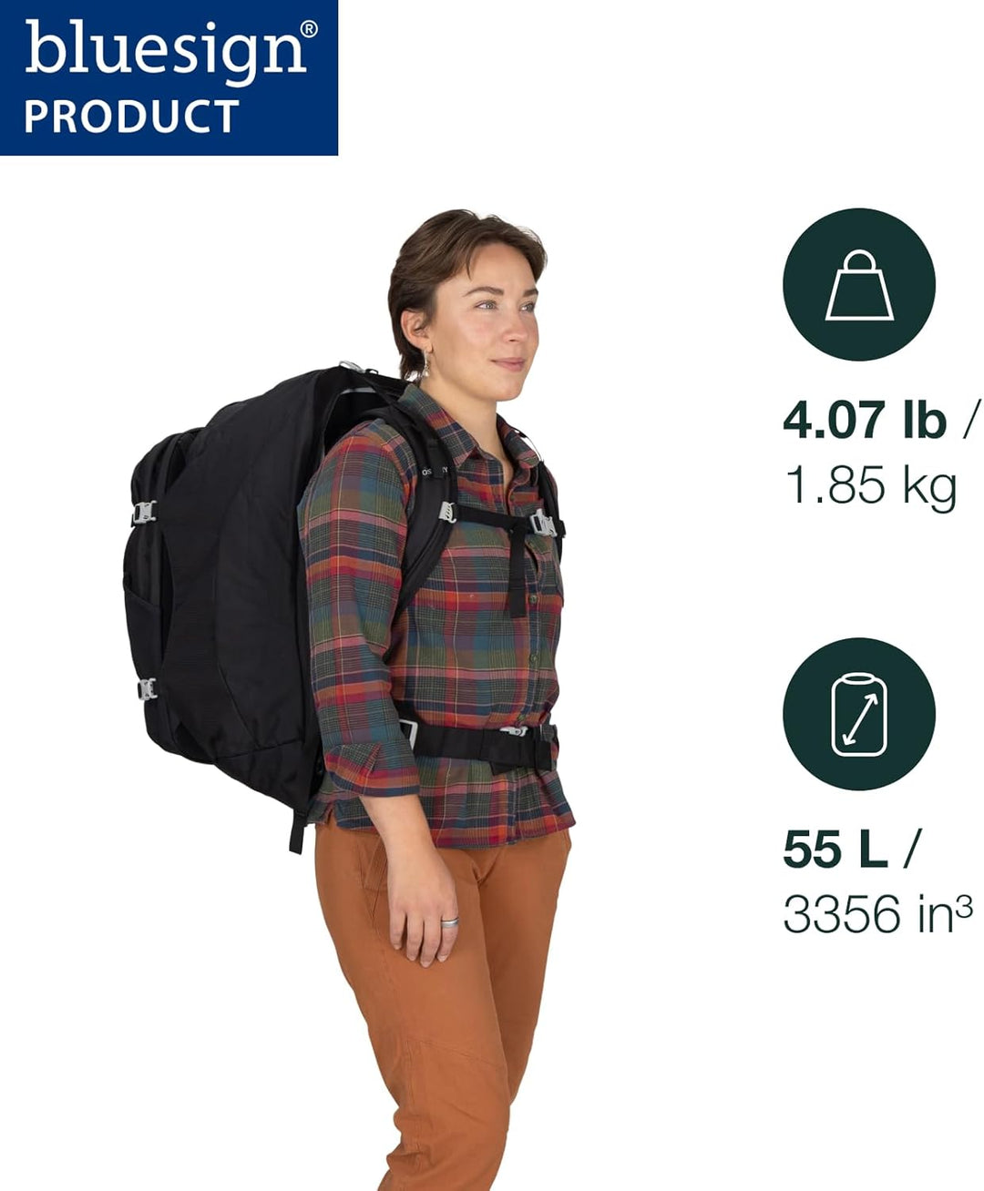 Osprey Damen Fairview 55 Backpack O/S Limon Green, O/S Limon Green