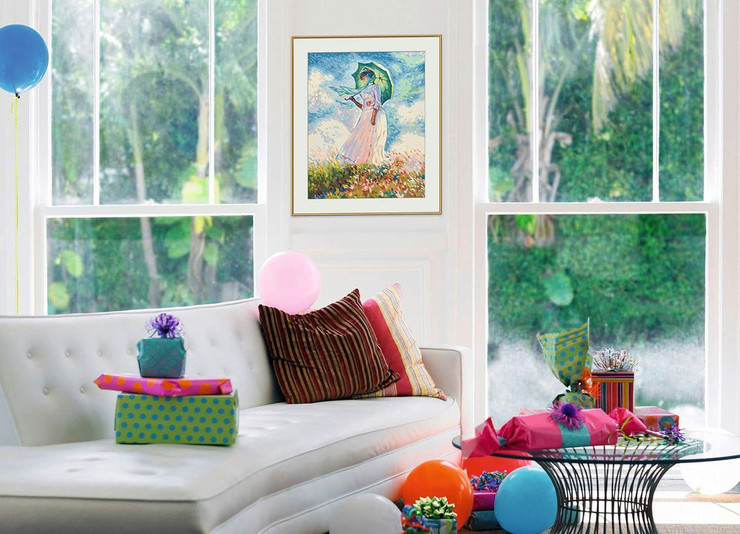 Schipper 609130759 Malen nach Zahlen - Frau mit Sonnenschirm - Bilder malen für Erwachsene, inklusiv