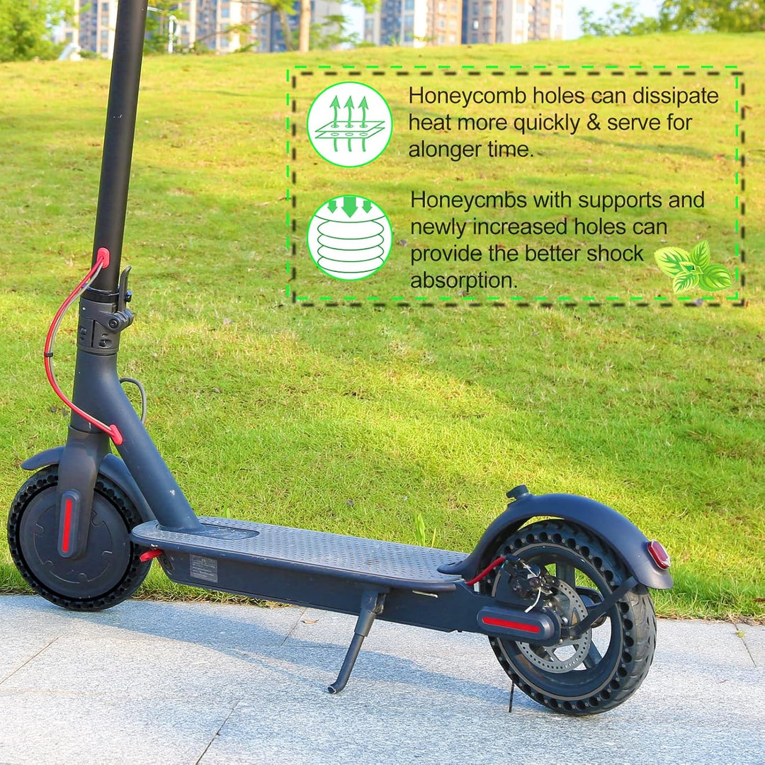 BANGTING 2 PCS 8,5 Zoll E Scooter Solid Reifen, 8 1/2 x2 Vollgummireifen, 50/75-6.1 Ersatzreifen für