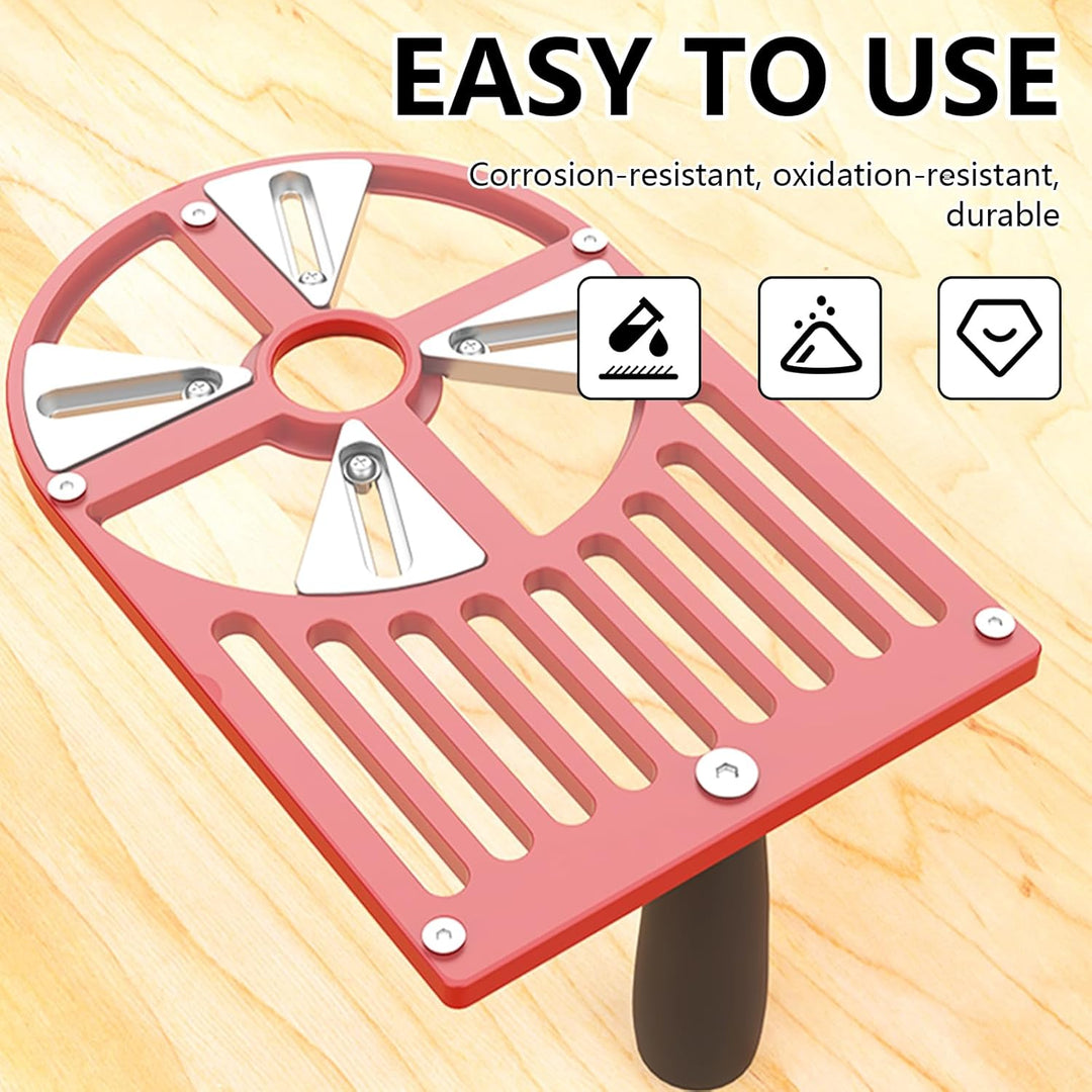 Oberfräse Grundplatte, 2-In-1Aluminiumlegierung Kantenfräse Grundplatte, Holztrimmer Basis für 65mm