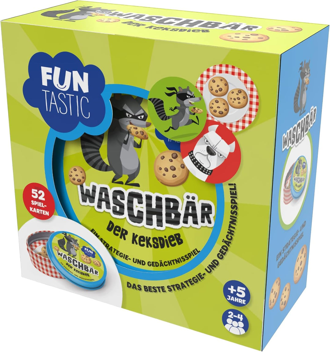 IMAGILAND Waschbär Der Keksdieb - Strategie- &amp; Gedächtnisspiel ab 5 Jahren | Kartenspiel für 2–4 Spi