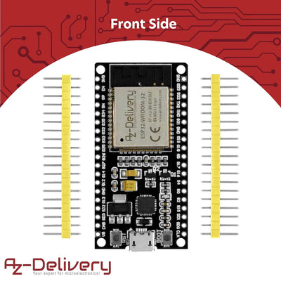 AZDelivery 5 x ESP-32 Dev Kit C unverlötet NodeMCU Module WLAN WiFi Development Board mit CP2102 (Na