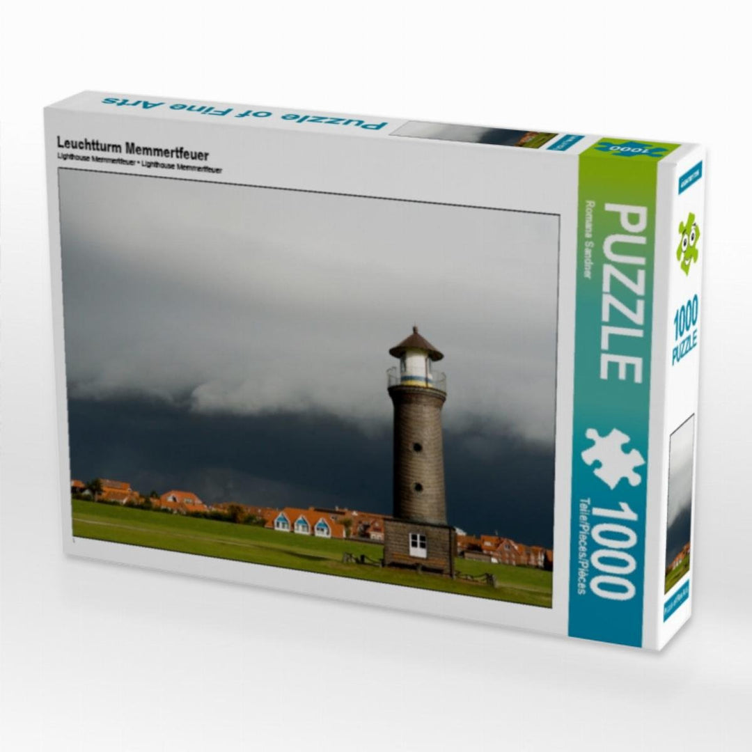 CALVENDO Puzzle Leuchtturm Memmertfeuer 1000 Teile Lege-Grösse 64 x 48 cm Foto-Puzzle Bild von Roman