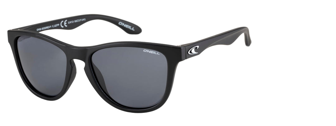 O'Neill Damen Polarisierte Sonnenbrille - Mattschwarz Solid Smoke - ONGODREVY2.0-127P Grösse 56-17-1