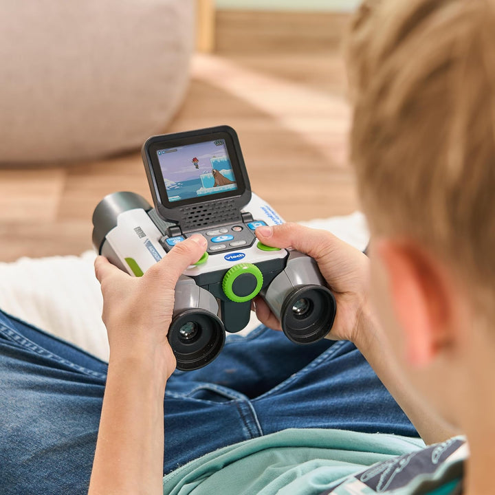 VTech Interaktives Video-Fernglas – Mit eingebauter Kamera, 10-facher Vergrösserung und beeindrucken