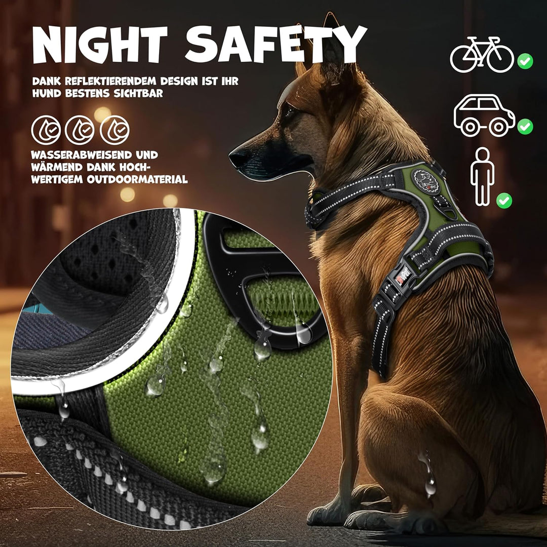 Lovpet® Hundegeschirr ohne Zug & würgen für grosse Hunde atmungsaktiv & weich Brustgeschirr reflekti