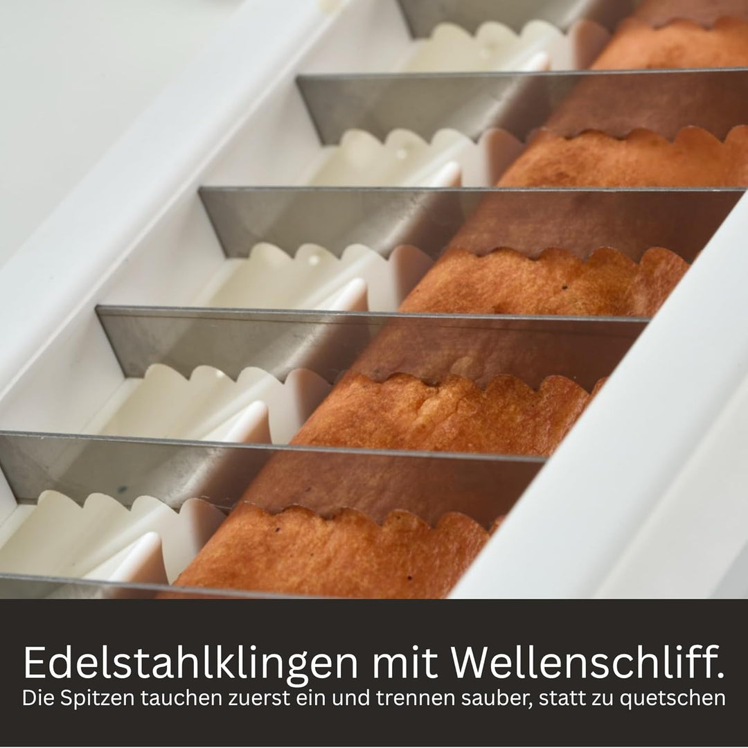 Currywurstschneider für zu Hause | schnelle & gleichmässige Würstchenscheiben | Langlebige Gelenke +