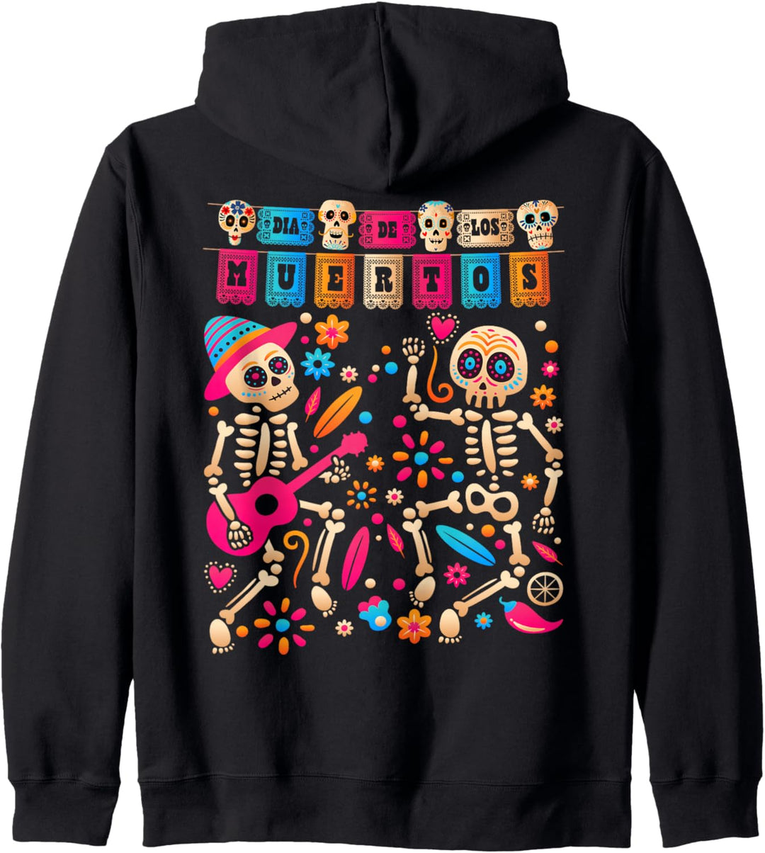 Dia De los Muertos Day of the Dead Mexican Skeleton Dancing Kapuzenjacke