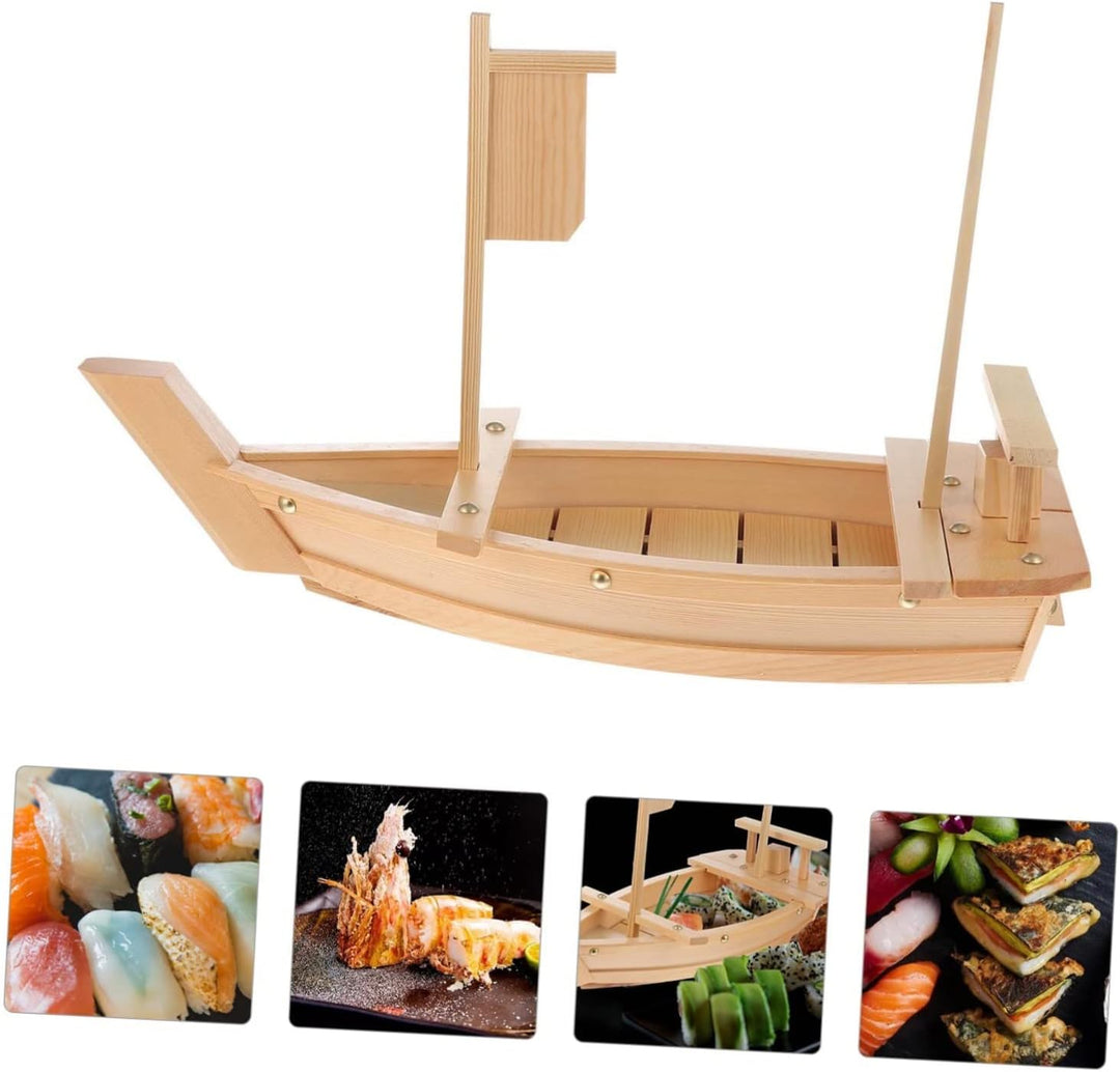 UPKOCH Sushi-servierplatte in Bootsform Wiederverwendbar Und Gesund Teller Zur Präsentation Von Lebe