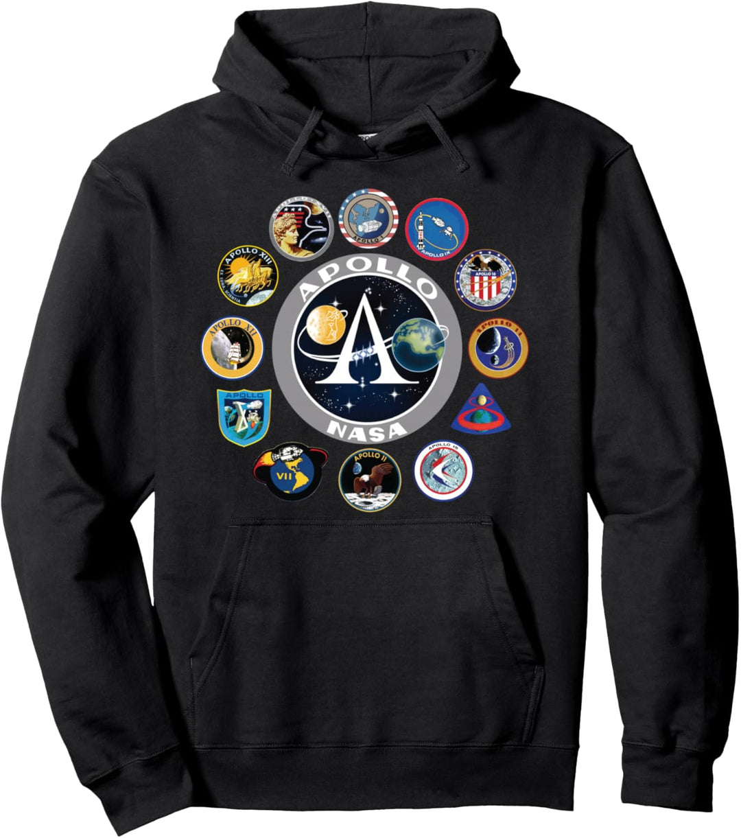 NASA Project Apollo Mission Patches Pullover Hoodie