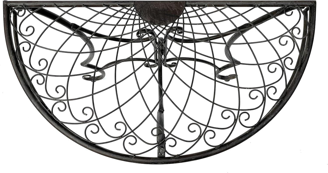 DanDiBo Tisch Halbrund Wandtisch 96000 Beistelltisch Metall 80 cm Gartentisch Halbtisch Halbrundtisc