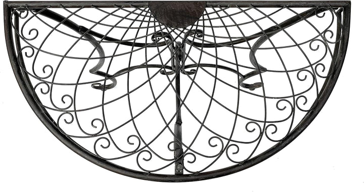 DanDiBo Tisch Halbrund Wandtisch 96000 Beistelltisch Metall 80 cm Gartentisch Halbtisch Halbrundtisc