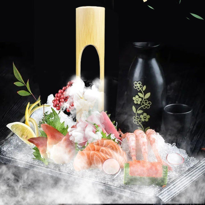 Bambus Sashimi Dekoration Sushi Teller Ornament Trockeneis Bambus Eimer Kaltes Gericht Dekoration Fü