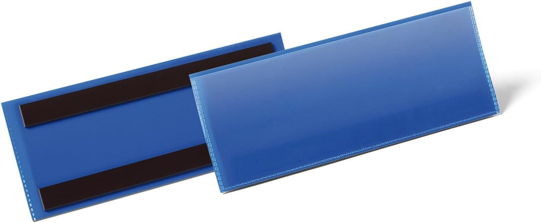 Durable Magnetische Etikettentasche, für Etiketten 1/2 A5 quer (210 x 74 mm), Packung à 50 Stück, du