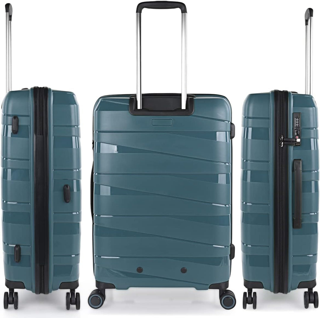JASLEN - Koffer Gross 4 Räder Grosser Koffer Leichte - PP Reisekoffer Gross für Flugzeuge Koffer Har