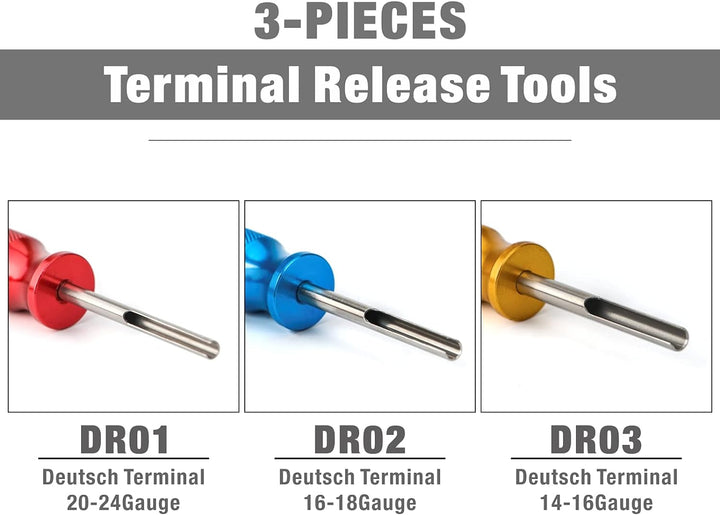 Deutsch Kontaktentfernungswerkzeug, DT & DTM Serie, Terminal Extraction Tool Kit für Deutsch feste K