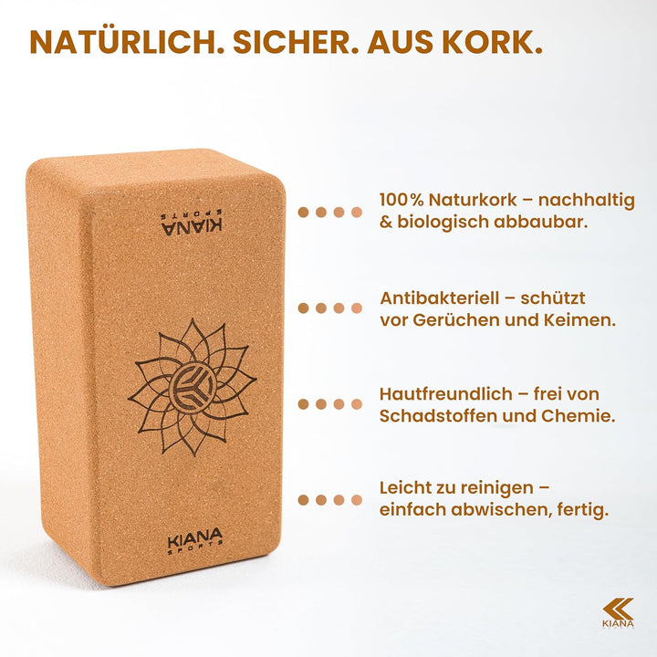 Yoga Block in Deutschland Entwickelt – Ergonomische &amp; Griffige Yogablöcke – Rutschfeste Pilates Blöc