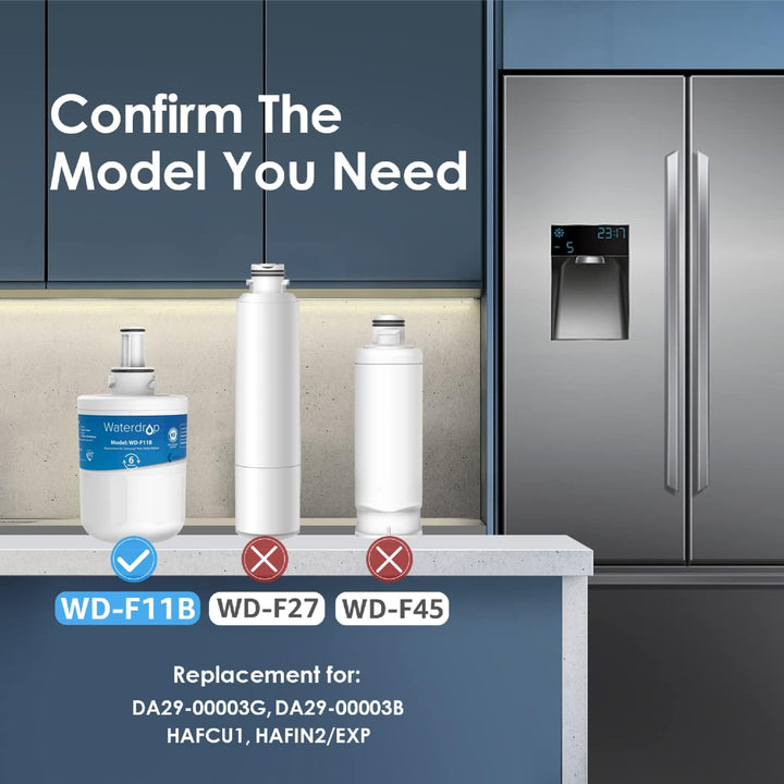 Waterdrop DA29-00003G Kühschrank Wasserfilter, Ersatz für Samsung AquaPure Plus DA29-00003G, DA29-00