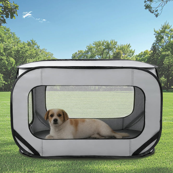 92 * 52 * 52 cm Hundetransportbox Faltbar Oxford-Gewebe Hundetasche Netzstoff transportbox Hund Atmu