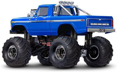 TRAXXAS TRX-4MT Ford blau F150 4x4 1/18 Monster-Truck RTR Brushed, mit Akku und USB Ladegerät