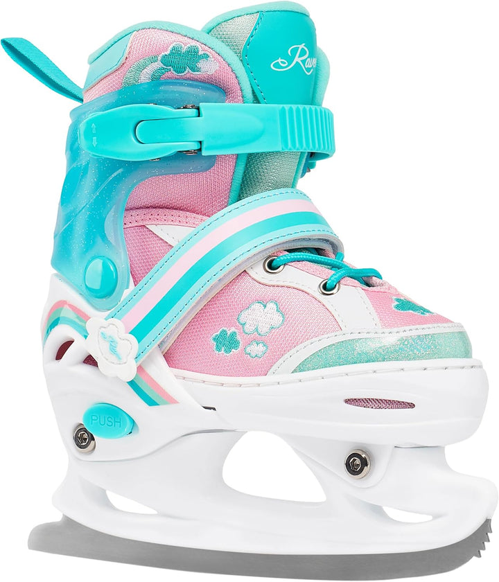 RAVEN 4in1 Inline Skates Triskates Rollschuhe Schlittschuhe Inliner für Kinder Mädchen verstellbar G