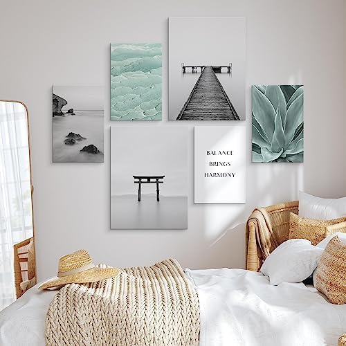 Muralo - Wandbilder Set - Leinwand Bilder Set Aufhängefertig - Bilder für Wohnzimmer Schlafzimmer -