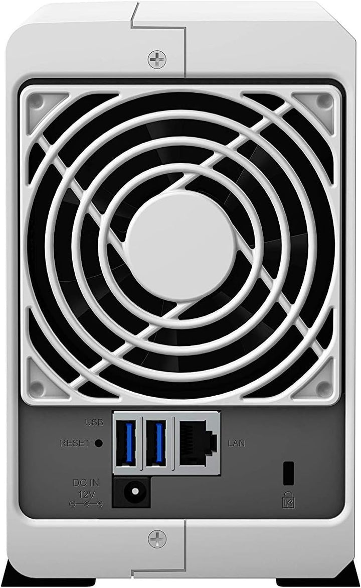 Synology DS220j DiskStation Server Nas 2-Bay Desktop Server Bundle, Kapazität 12000 GB (12 TB), Type
