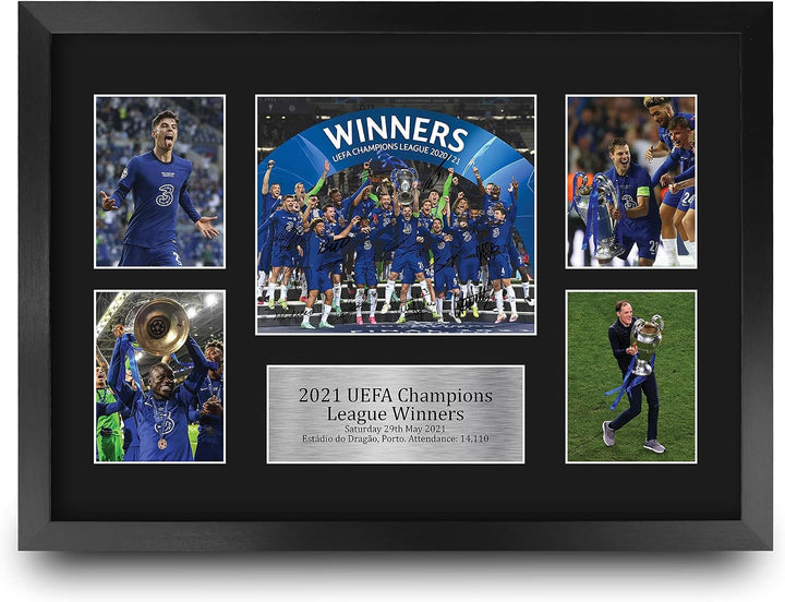 HWC Trading FR A3 Winners 2021 Gedruckte Erinnerungsstücke Signiert Autogramm Foto Display Für Fussb