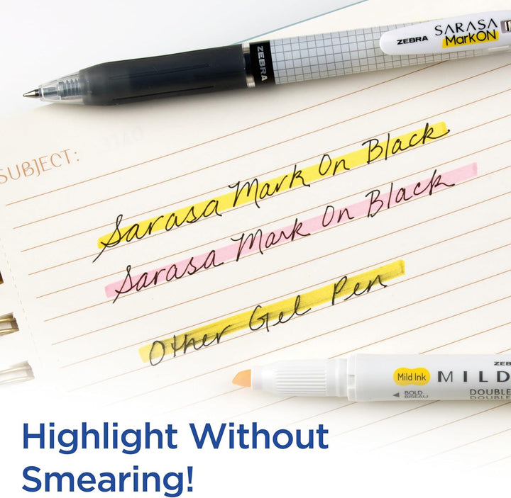 Zebra Pen Sarasa Mark ON Gel-Druckstift, feine Spitze, 0,5 mm, schwarze Tinte, 12 St ck