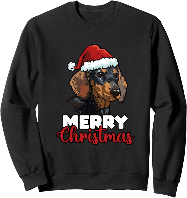 Merry Christmas Dackel Hundelieber Geschenk Sweatshirt