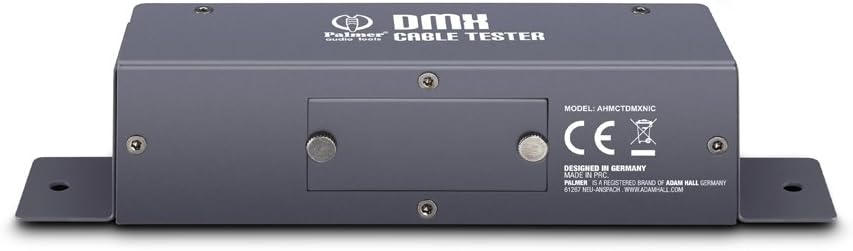 Palmer MCT DMX - Kabeltester für 3-Pol / 5-Pol DMX- und XLR-Kabel, grau Grey 1U, Grey 1U