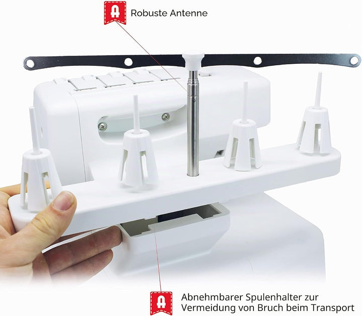 Alfa 8707 Overlock Nähmaschine für den Hausgebrauch Professionell 8707, Professionell 8707