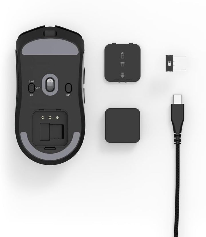 uRage Gaming-Maus „Reaper 820 Wireless“, 57g, 8.000 Hz, 26.000 DPI | Leicht, schwarz, Polling Rate,