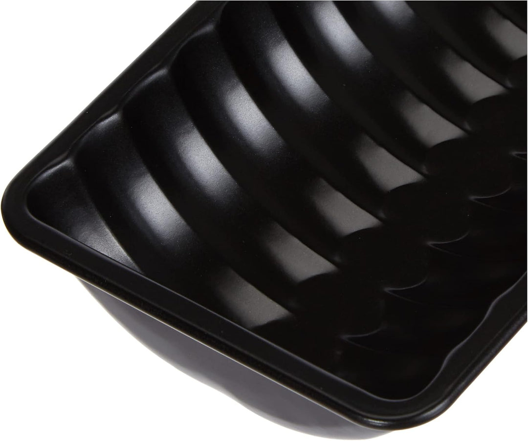IBILI 822530 Kuchenform Moka halbrund, Stahl, schwarz, 30 x 5.5 x 12 cm (Packung mit 2) Schwarz 30 x