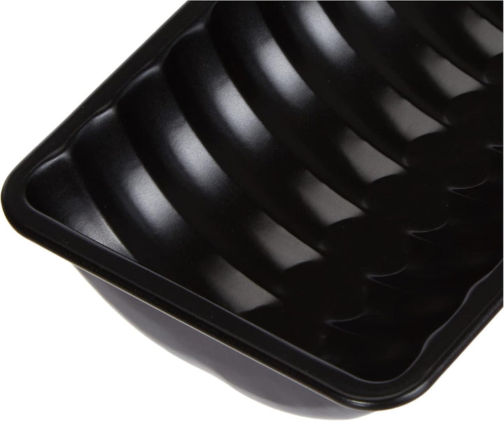 IBILI 822530 Kuchenform Moka halbrund, Stahl, schwarz, 30 x 5.5 x 12 cm (Packung mit 2) Schwarz 30 x