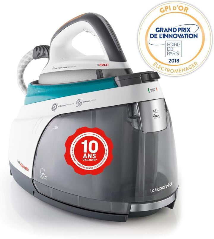 Polti, La Vaporella XT100C, Dampfbügelstation mit Heizkessel mit 7,5 Bar, keine Wartung, 10 Jahre Ga