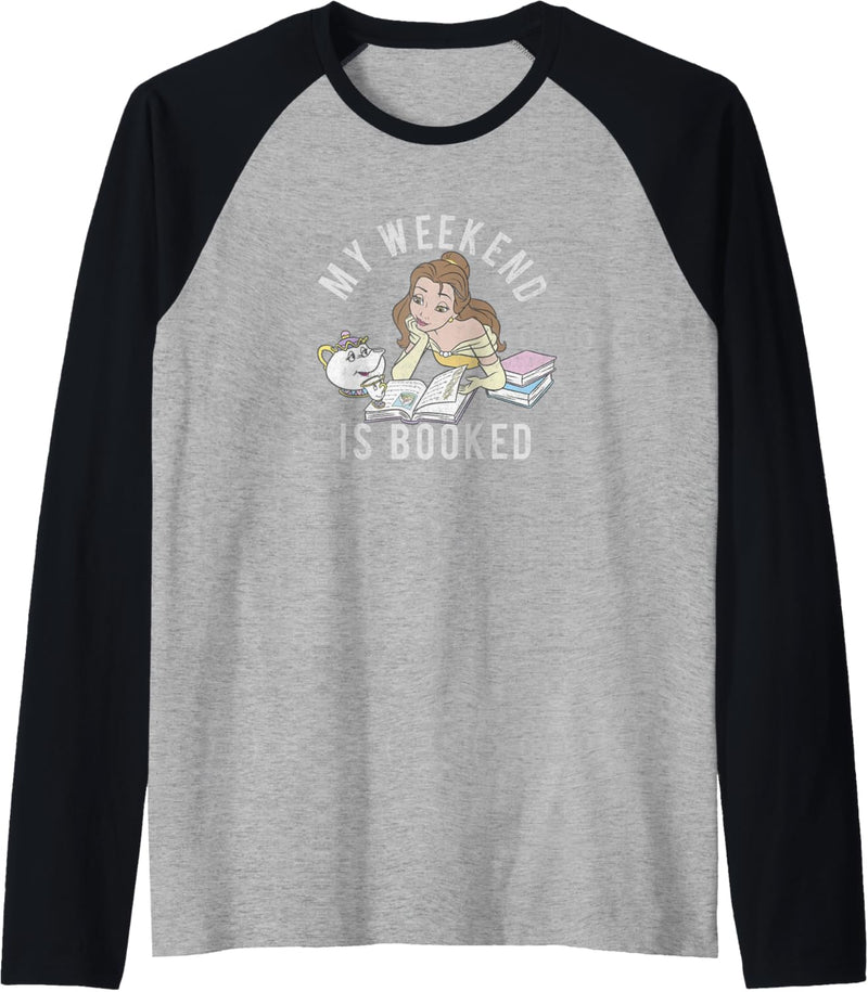 Disney Beauty & The Beast Belle & Mrs. Pots Booked Weekend Raglan