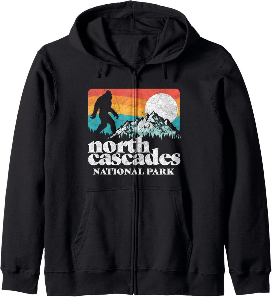 North Cascades National Park Bigfoot Mountains Kapuzenjacke